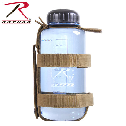 Rothco Lightweight MOLLE Bottle Carrier Coyote Brown - Hydration Accessory for Outdoor Adventures