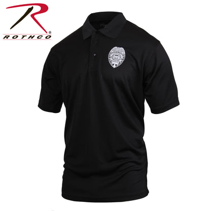 Rothco Moisture Wicking Security Polo Shirt with Printed Badge – Size L