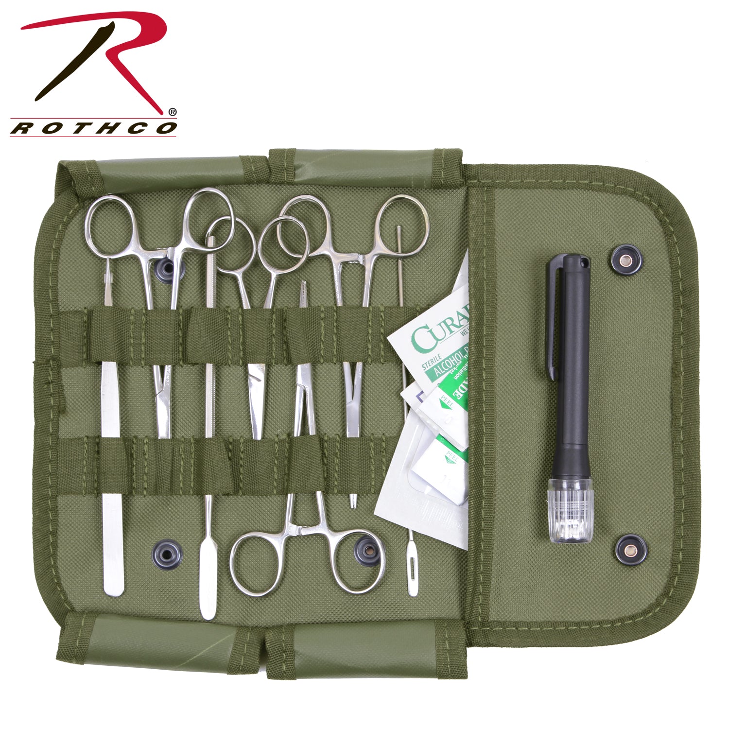 Rothco Surgical Kit Olive Drab - Compact Emergency First Aid Tool Set