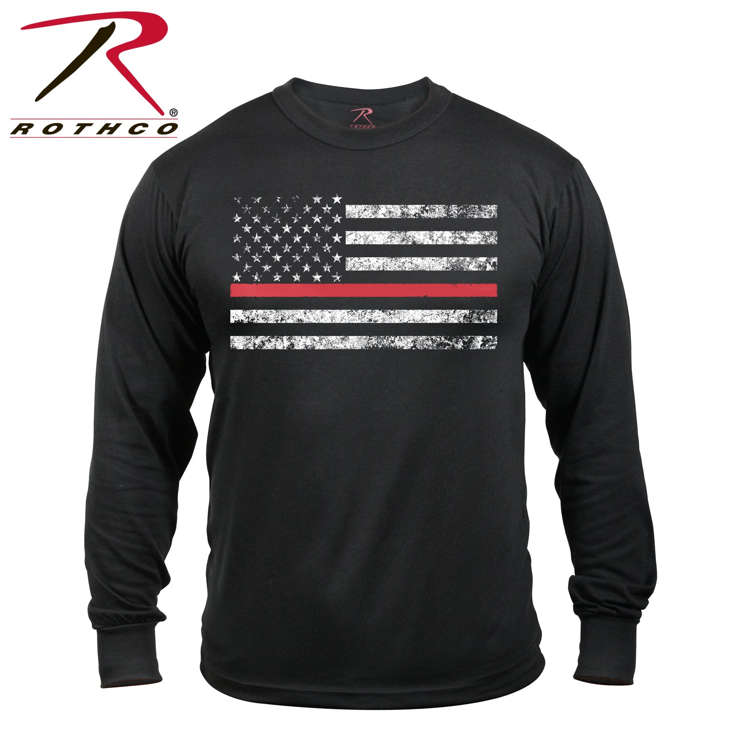 Rothco Thin Red Line Long Sleeve T-Shirt Size 2XL – Tribute to First Responders