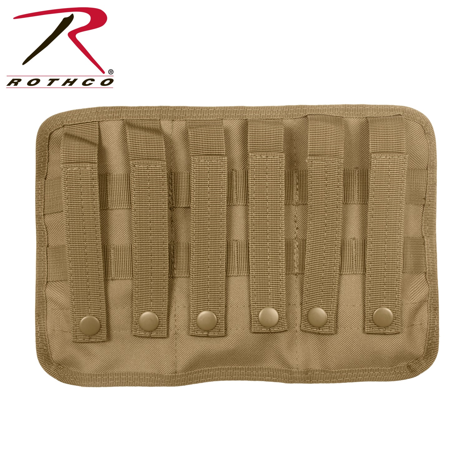 Rothco Universal Triple Mag Rifle Pouch in Coyote Brown – MOLLE Compatible Magazine Holder for M-16 and AK-47