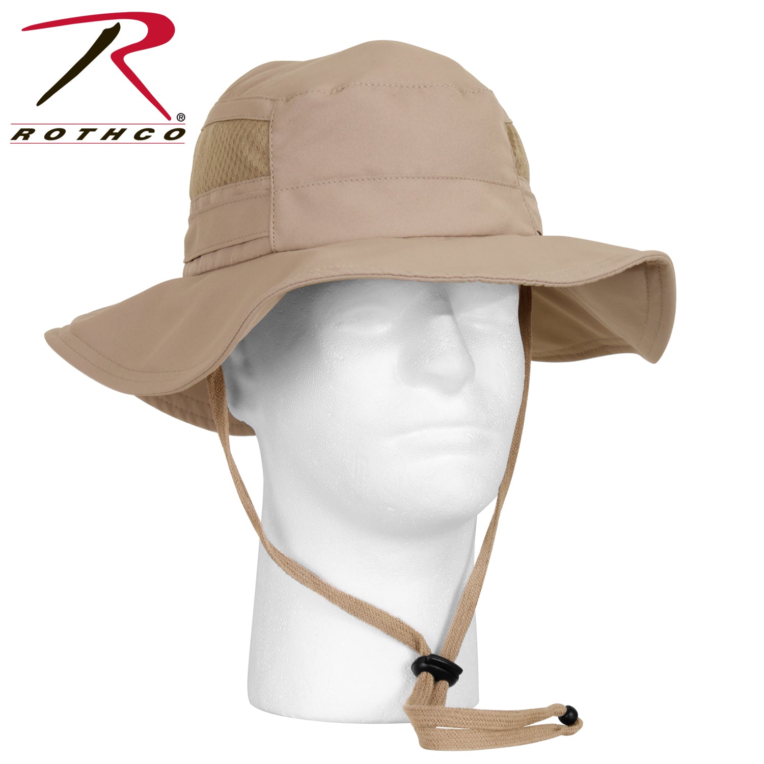 Rothco Lightweight Adjustable Mesh Boonie Hat Khaki Part 59555
