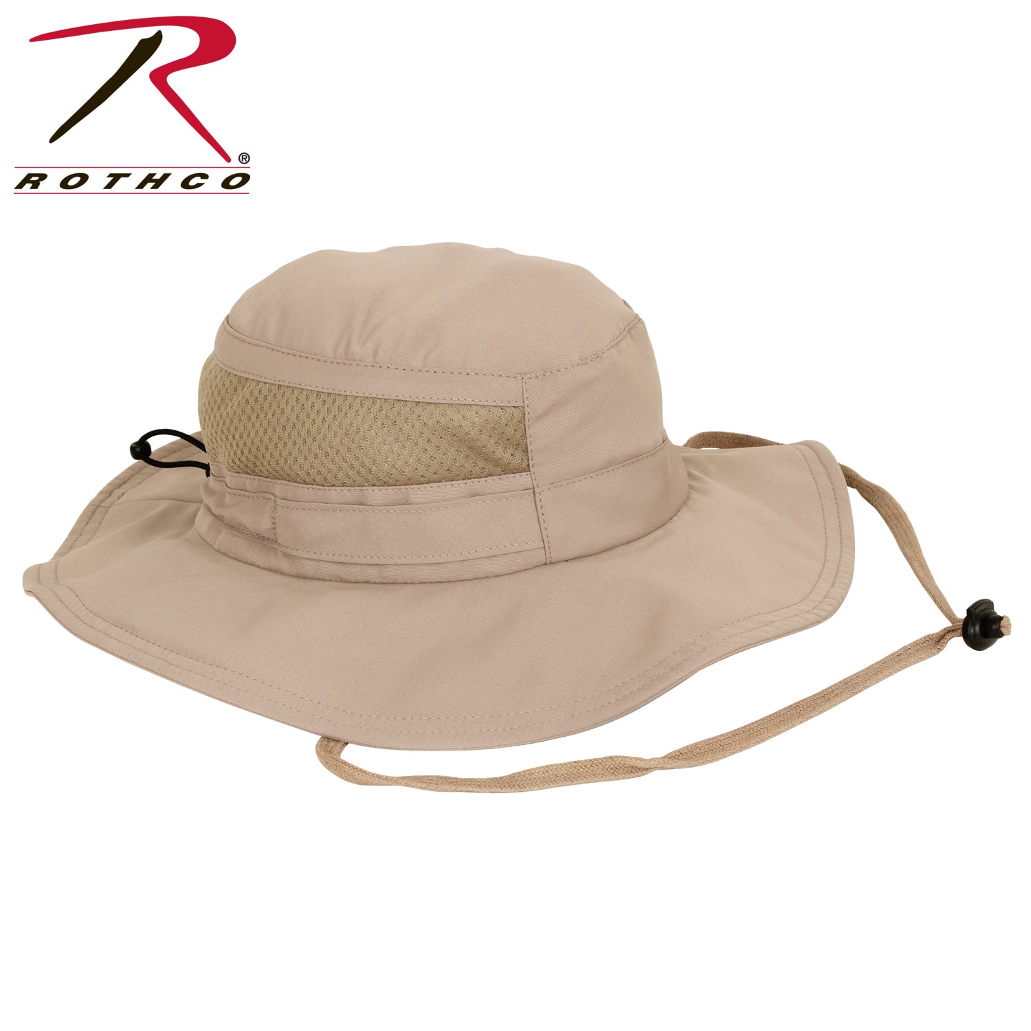 Rothco Lightweight Adjustable Mesh Boonie Hat Khaki Part 59555