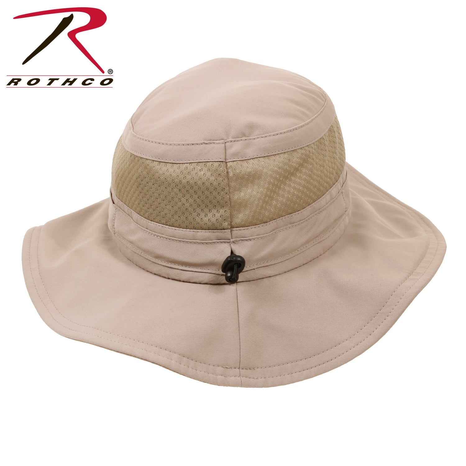 Rothco Lightweight Adjustable Mesh Boonie Hat Khaki Part 59555