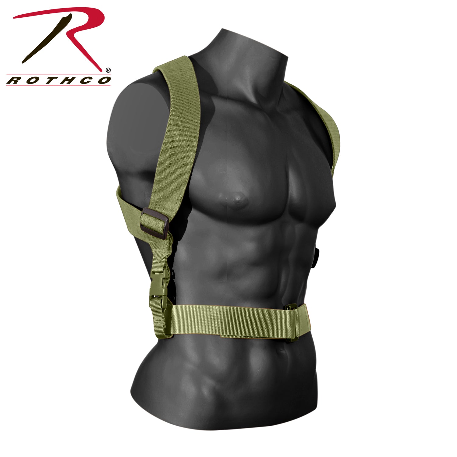 Rothco Combat Suspenders Olive Drab - Heavy Duty Support for Tactical Gear