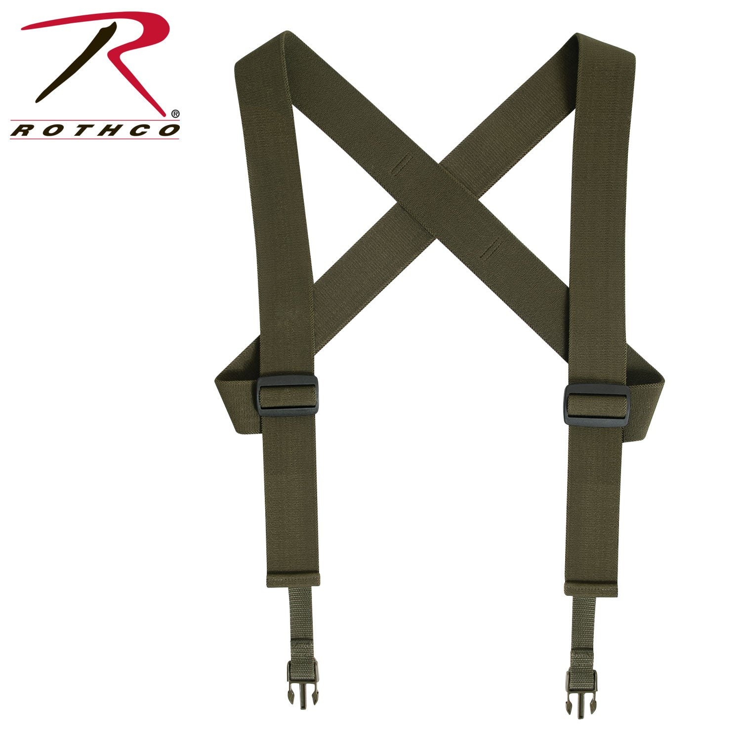 Rothco Combat Suspenders Olive Drab - Heavy Duty Support for Tactical Gear