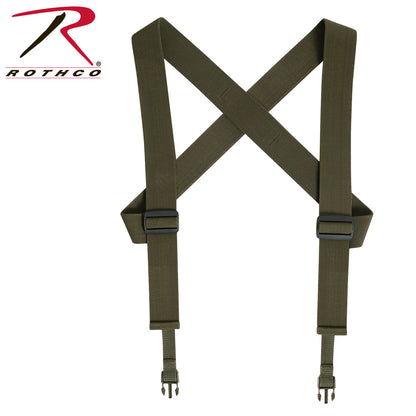 Rothco Combat Suspenders Olive Drab - Heavy Duty Support for Tactical Gear