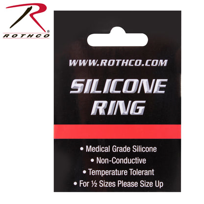 Rothco Thin Red Line Silicone Ring Size 11 - Firefighter Support and Safety