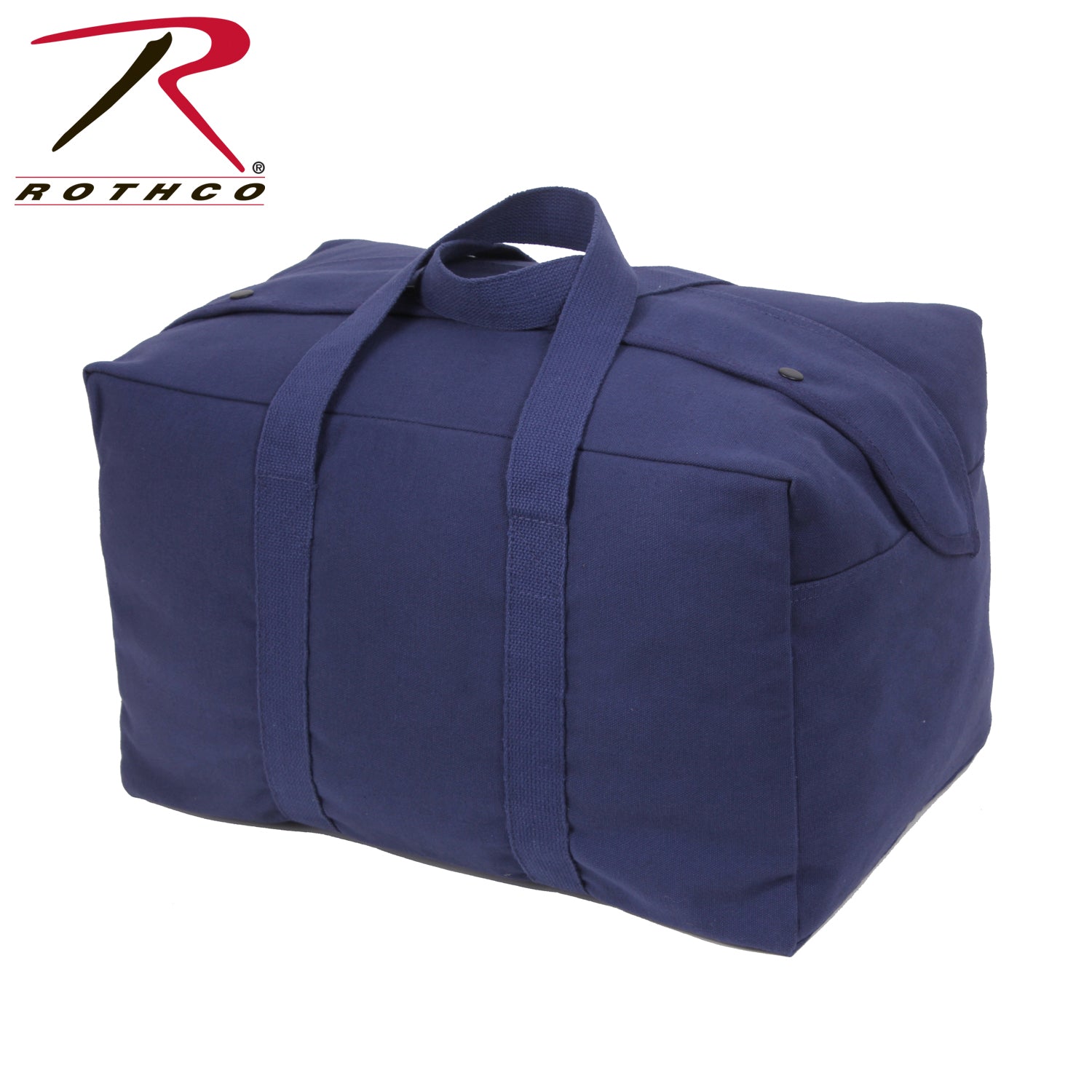 Rothco Canvas Small Parachute Cargo Bag Navy Blue - Heavyweight Cotton Utility Bag