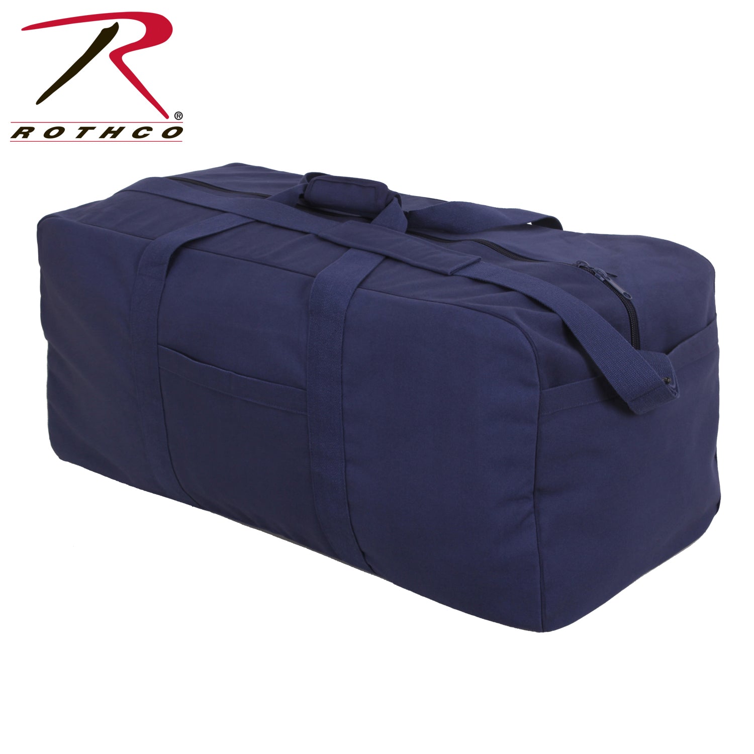 Rothco Jumbo Canvas Cargo Bag Navy Blue - Heavyweight Water-Resistant Storage Solution