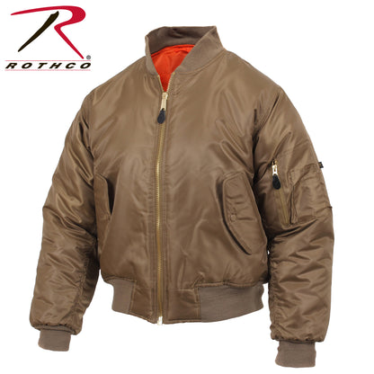 Rothco MA-1 Flight Jacket in Coyote Brown, Size Large