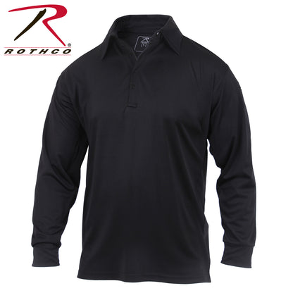 Rothco Long Sleeve Tactical Performance Polo Size Large - Moisture-Wicking, Durable Work Shirt