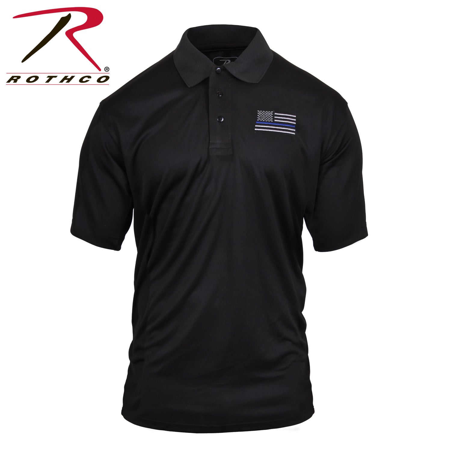 Rothco Thin Blue Line Moisture Wicking Polo Shirt Size 3XL