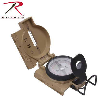 Cammenga G.I. Military Phosphorescent Lensatic Compass in Coyote Brown, Part Number 445