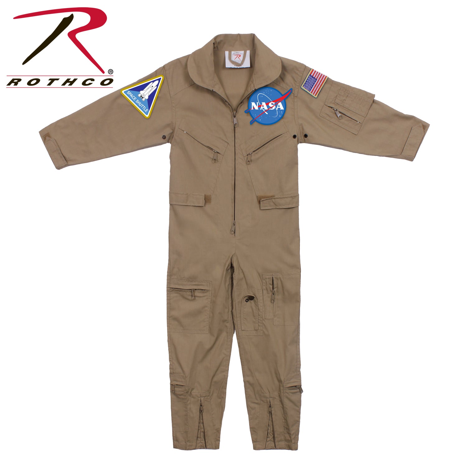 Rothco Kids NASA Flight Coveralls with Official NASA Patch - Size XS