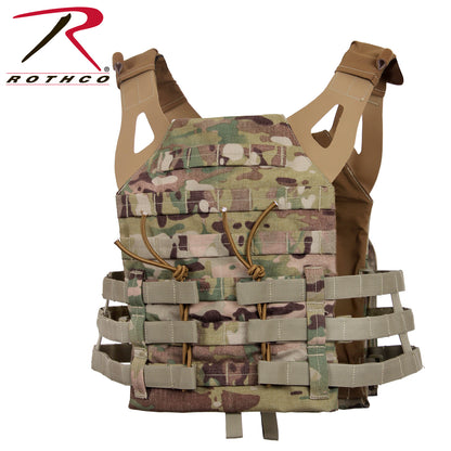 Rothco Lightweight Plate Carrier Vest MultiCam Size Regular – MOLLE Cummerbund System for Enhanced Mobility