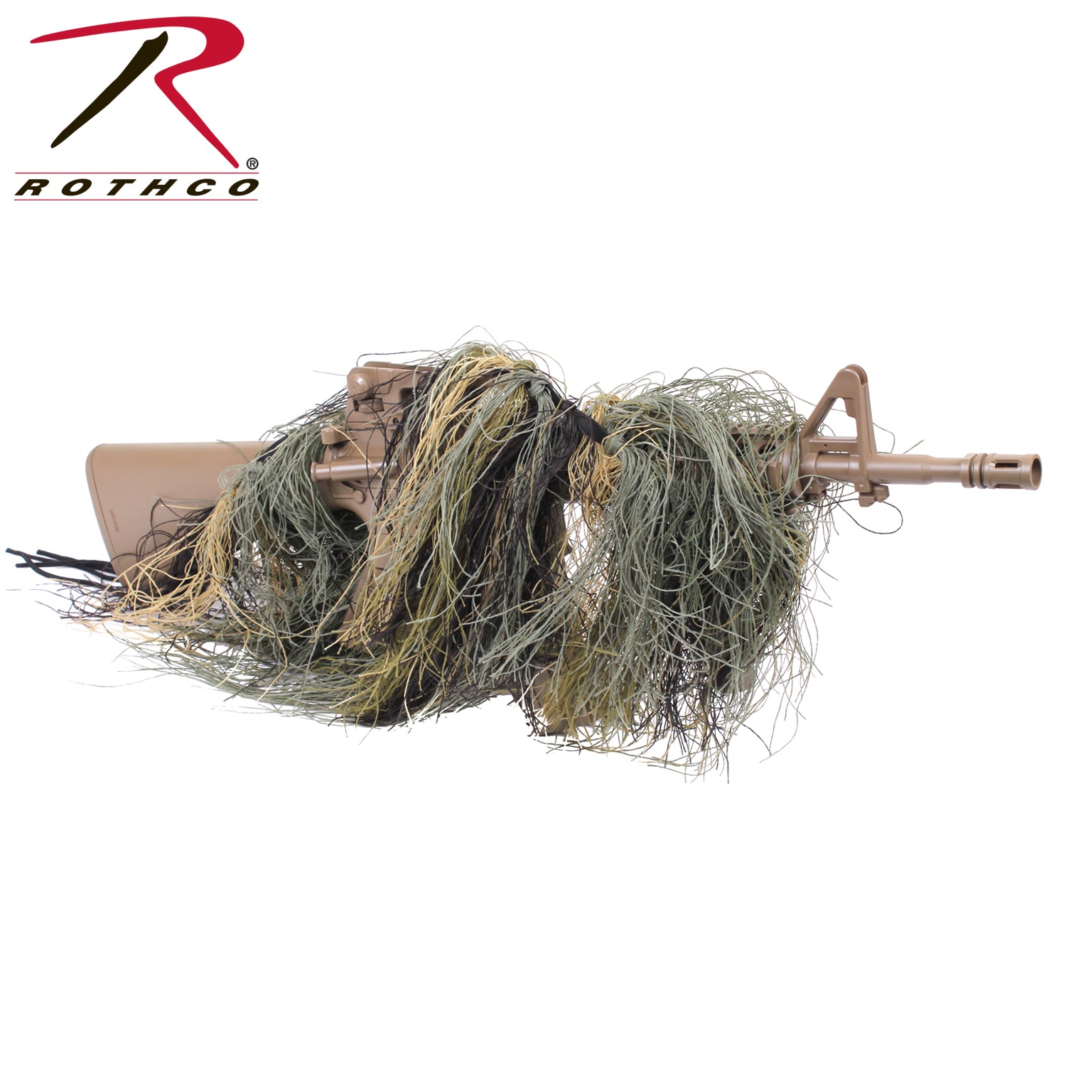 Rothco Lightweight Sniper Rifle Wrap - Camouflage Cover with Elastic Webbing