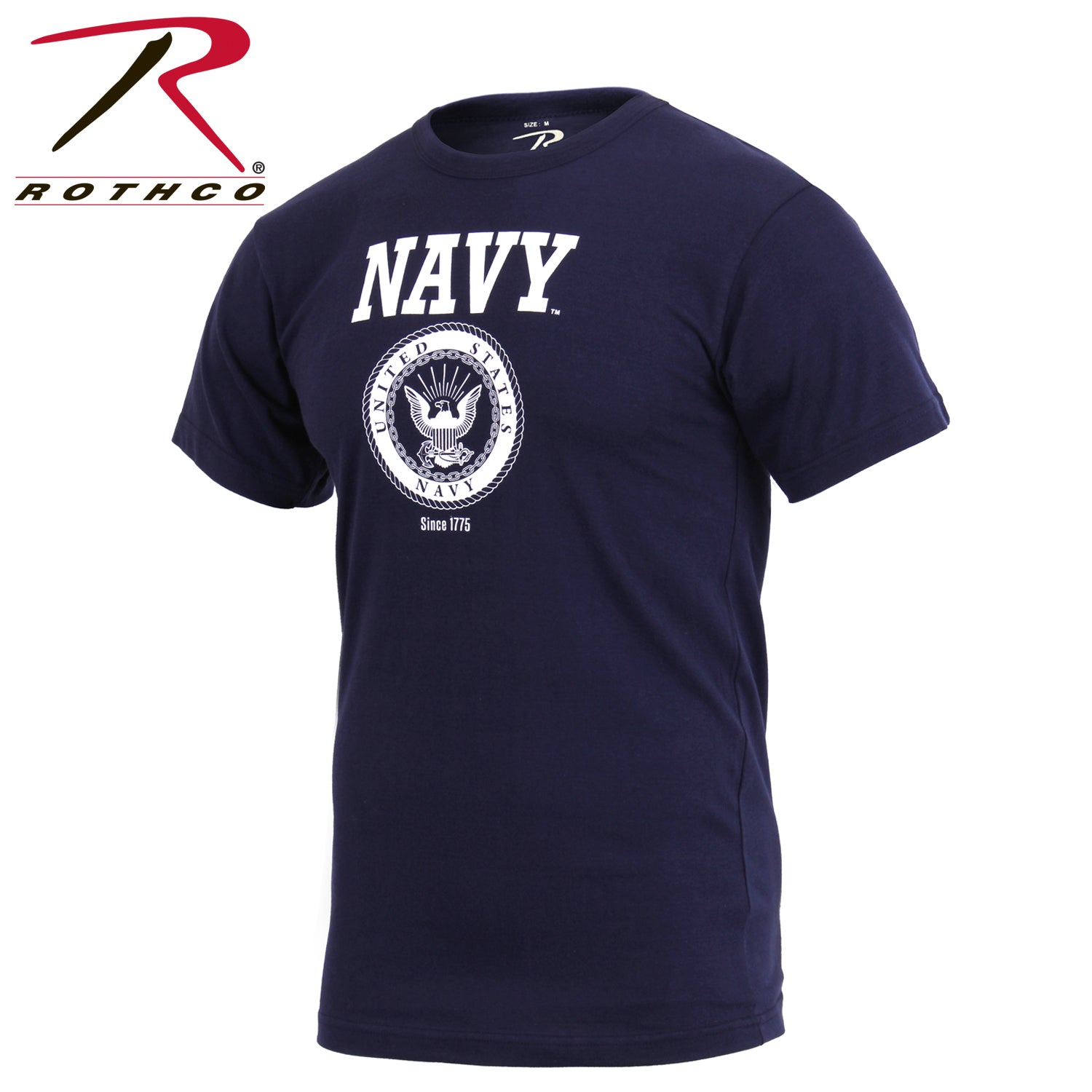 Rothco US Navy Emblem T-Shirt Size M - Officially Licensed Military Apparel