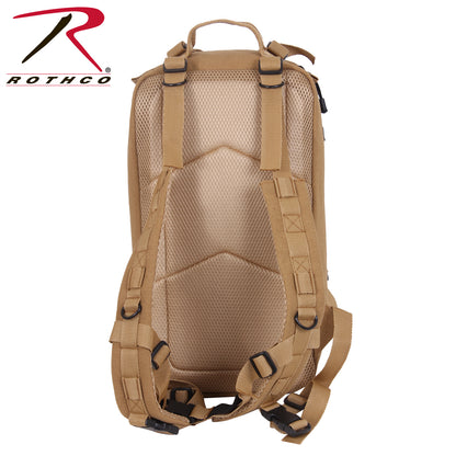 Rothco Tacticanvas Go Pack Coyote Brown – 25 Liter Tactical Backpack with Multiple Storage Compartments