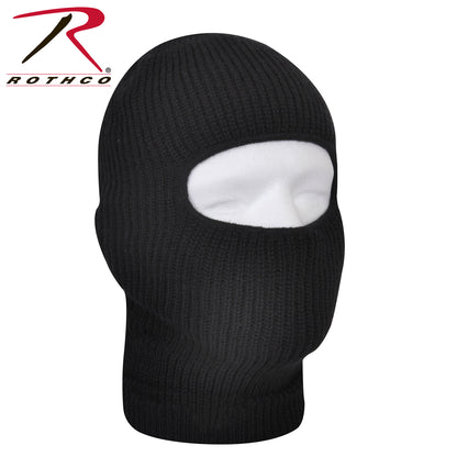 Rothco Fine Knit One Hole Facemask in Black – Cold Weather Face Cover for Outdoor Activities