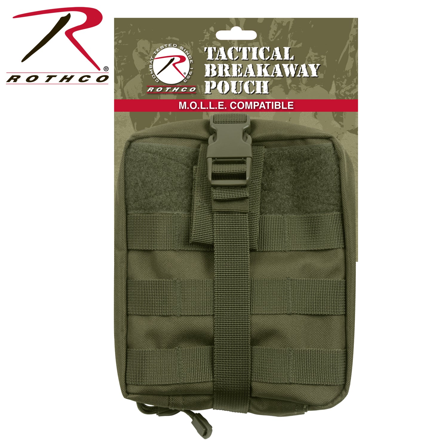 Rothco Tactical MOLLE Breakaway Pouch Olive Drab Part 15977
