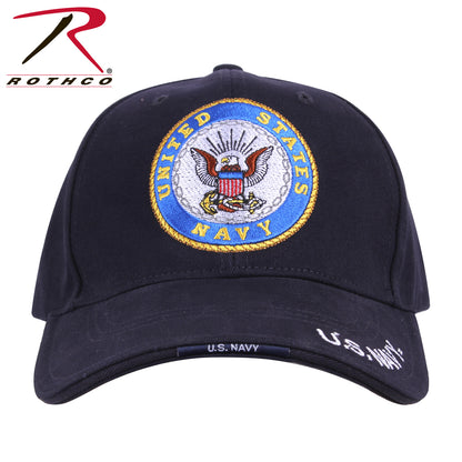 Rothco U.S. Navy Deluxe Low Profile Cap with Embroidered Navy Emblem and Adjustable Fit