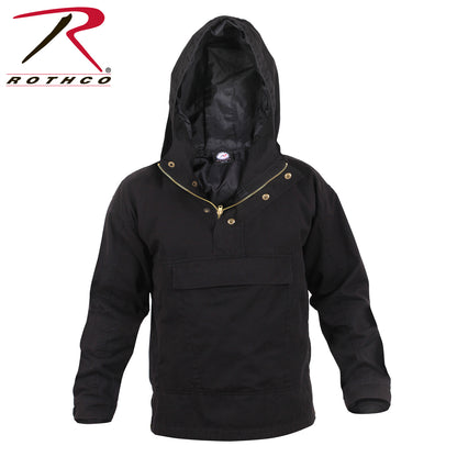 Rothco Anorak Parka 2XL in Black - Durable Cotton-Poly Blend Outdoor Jacket