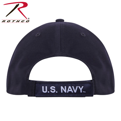 Rothco U.S. Navy Deluxe Low Profile Cap with Embroidered Navy Emblem and Adjustable Fit