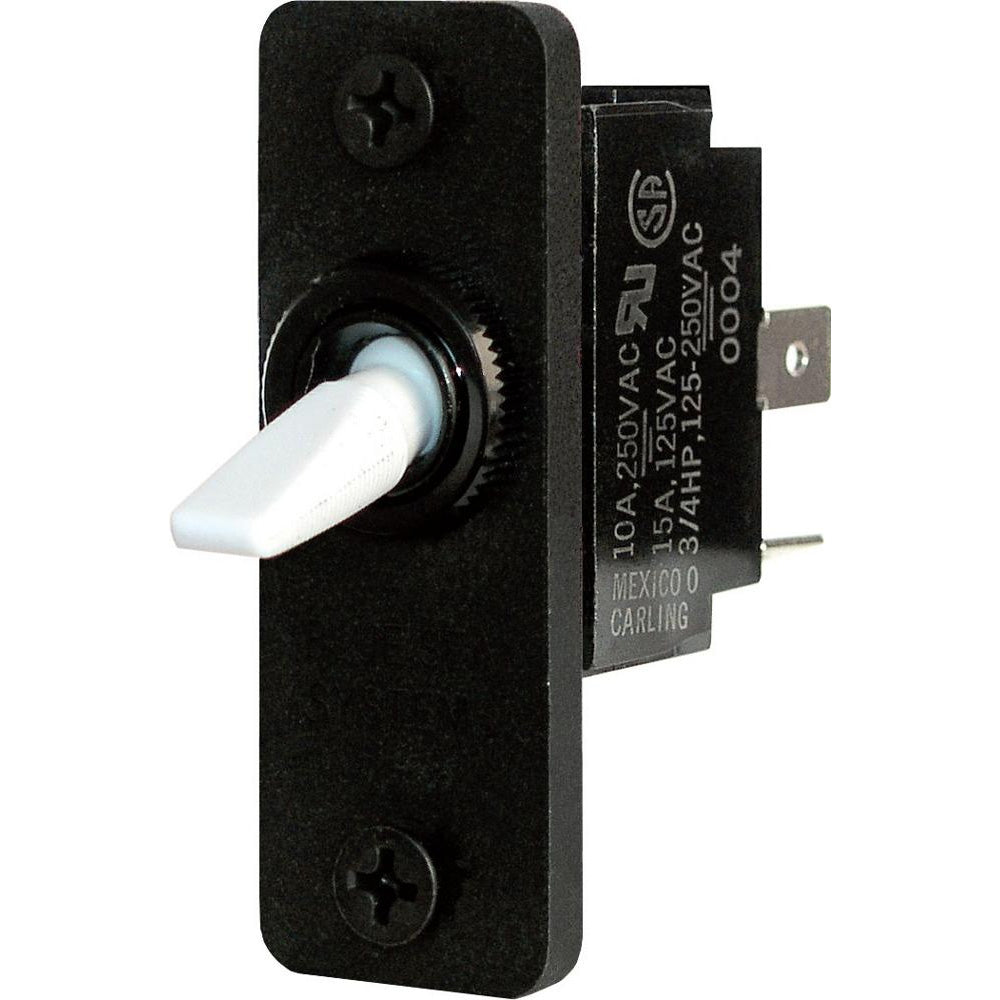 Blue Sea Systems 8205 Toggle Panel Switch - SPST, 15A/125V AC, White Actuator