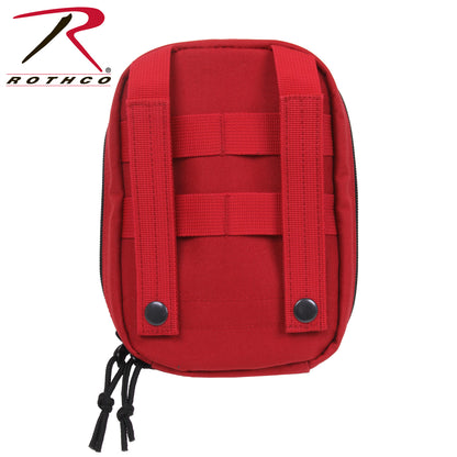 Rothco MOLLE Tactical First Aid Kit Red - Compact Medical Emergency Kit for Outdoor and Tactical Use