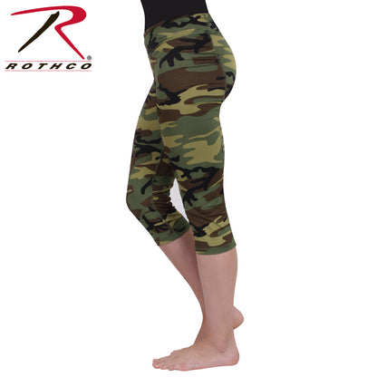 Rothco Women's Camo Workout Performance Capris Size XL