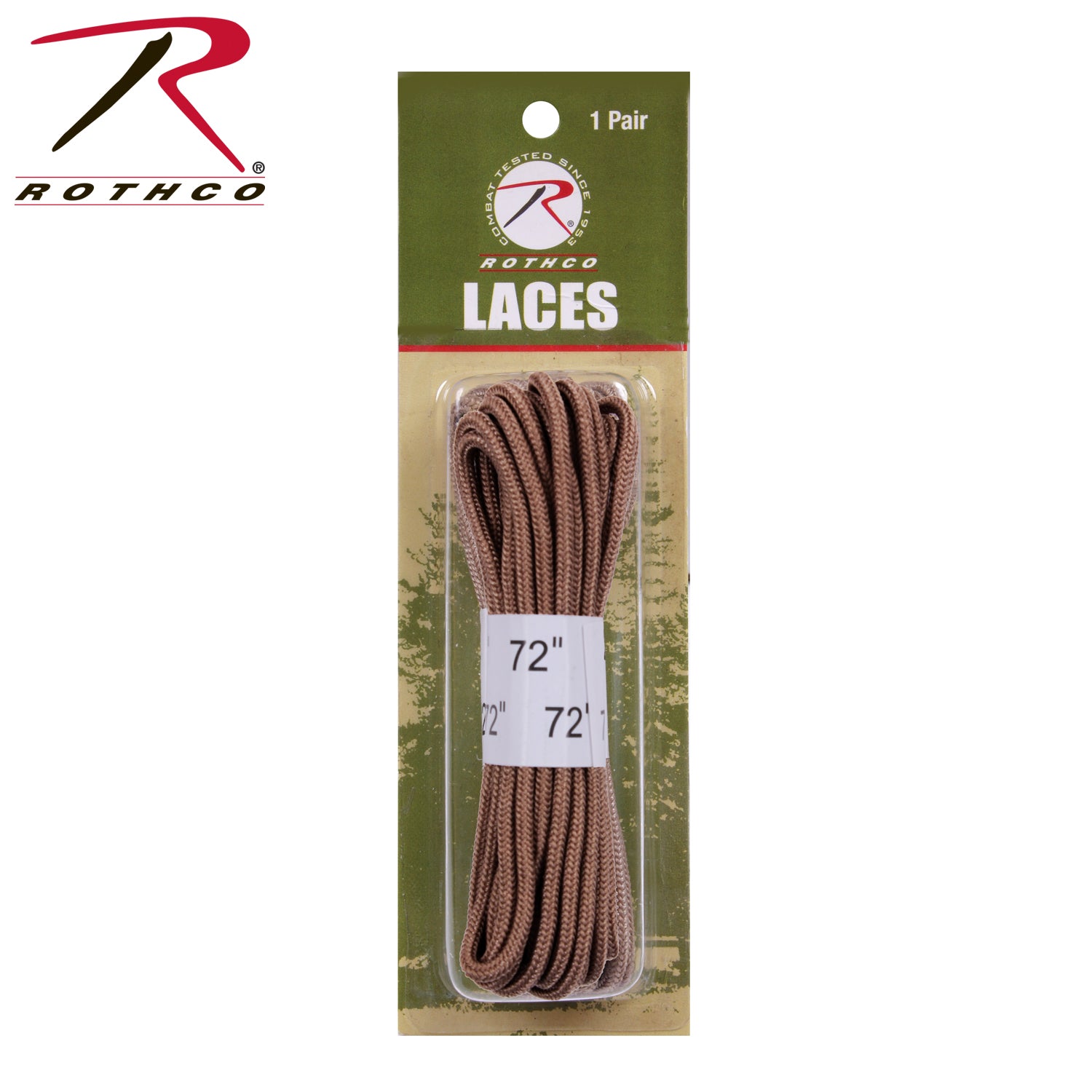 Rothco Boot Laces Coyote Brown - 72 Inches for Tactical and Law Enforcement Boots