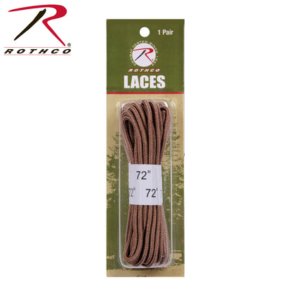 Rothco Boot Laces Coyote Brown - 72 Inches for Tactical and Law Enforcement Boots
