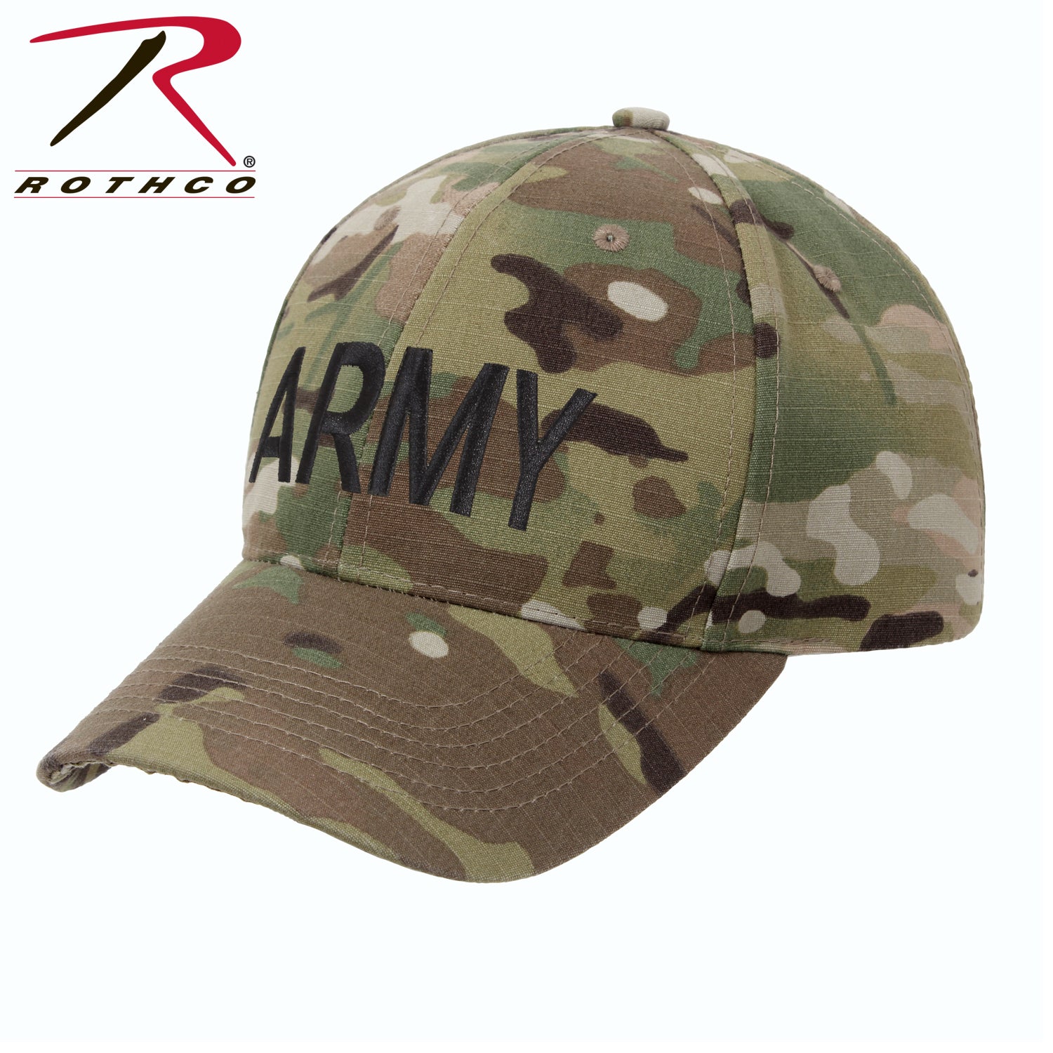 Rothco Army Supreme Low Profile Cap in MultiCam – Lightweight Military Style Hat with Breathable Design