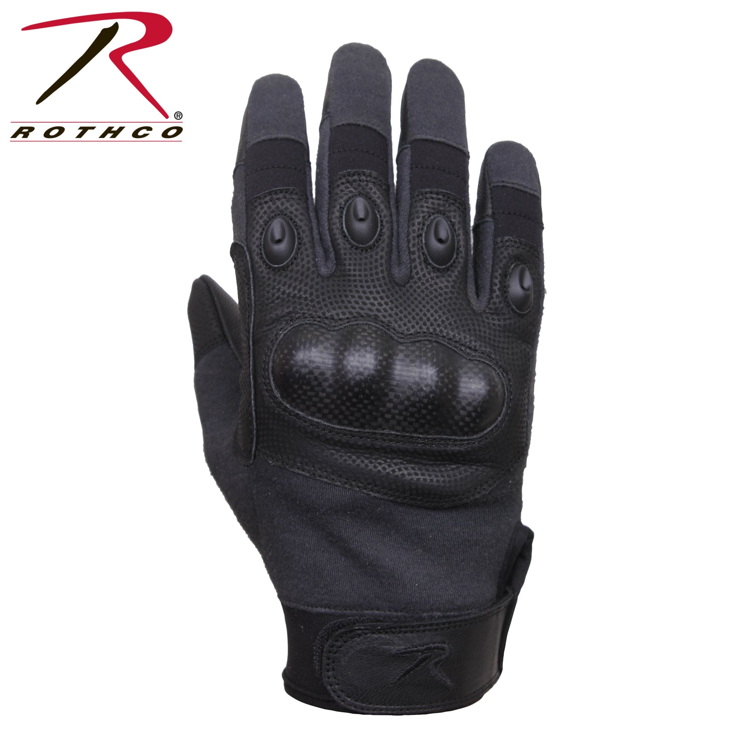 Rothco Carbon Fiber Hard Knuckle Cut/Fire-Resistant Gloves Black Size XL