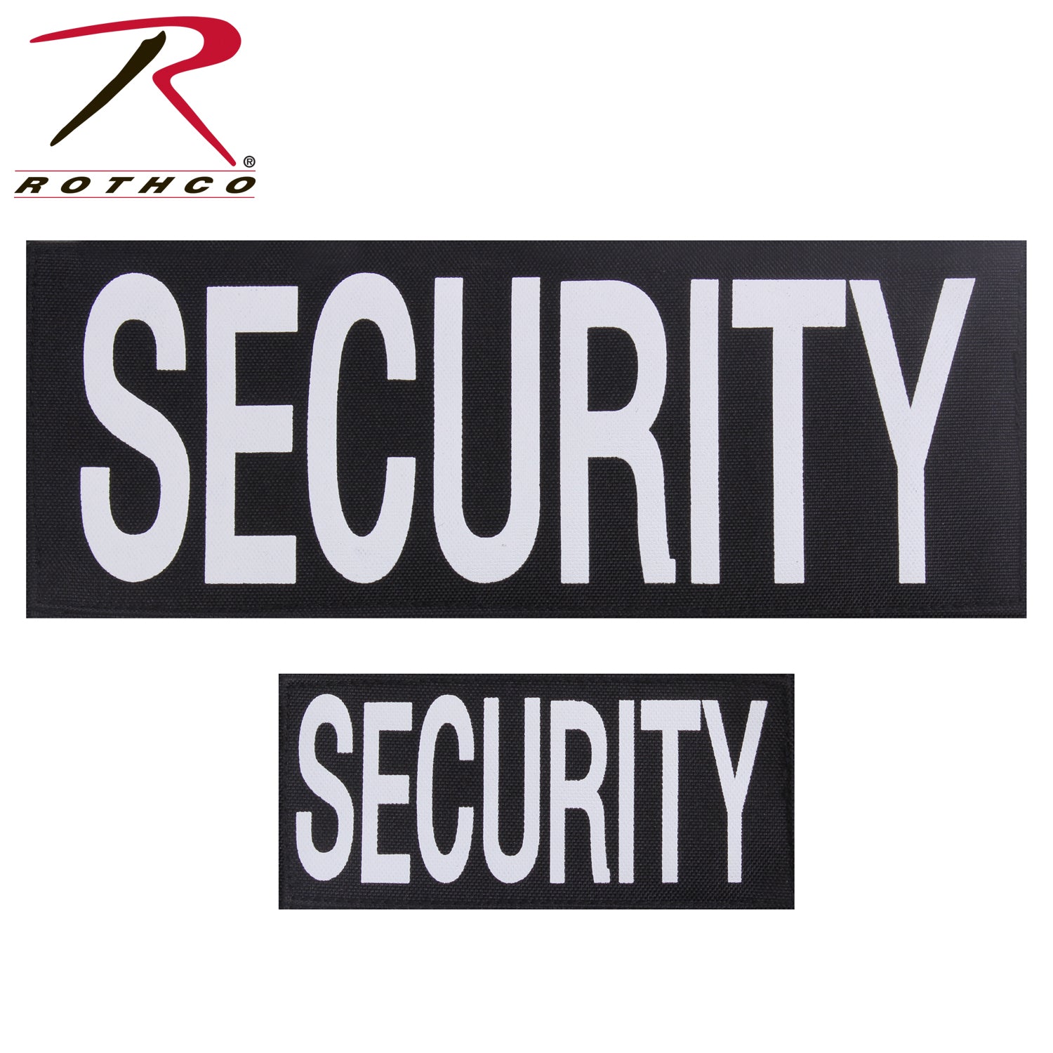 Rothco Security Patch with Hook Back Set – Small and Large Sizes