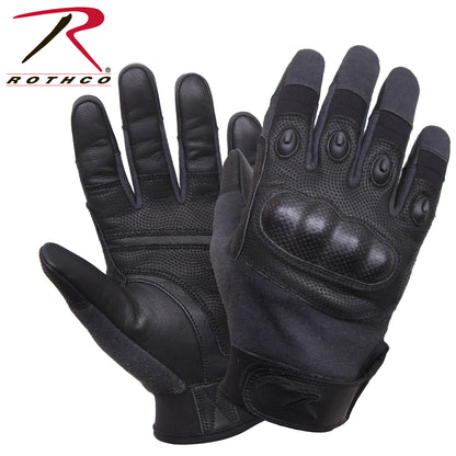 Rothco Carbon Fiber Hard Knuckle Cut/Fire-Resistant Gloves Black Size XL
