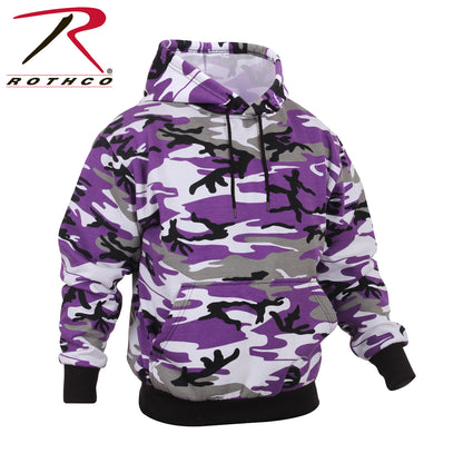 Rothco Camo Pullover Hooded Sweatshirt in Ultra Violet Camo Size Large