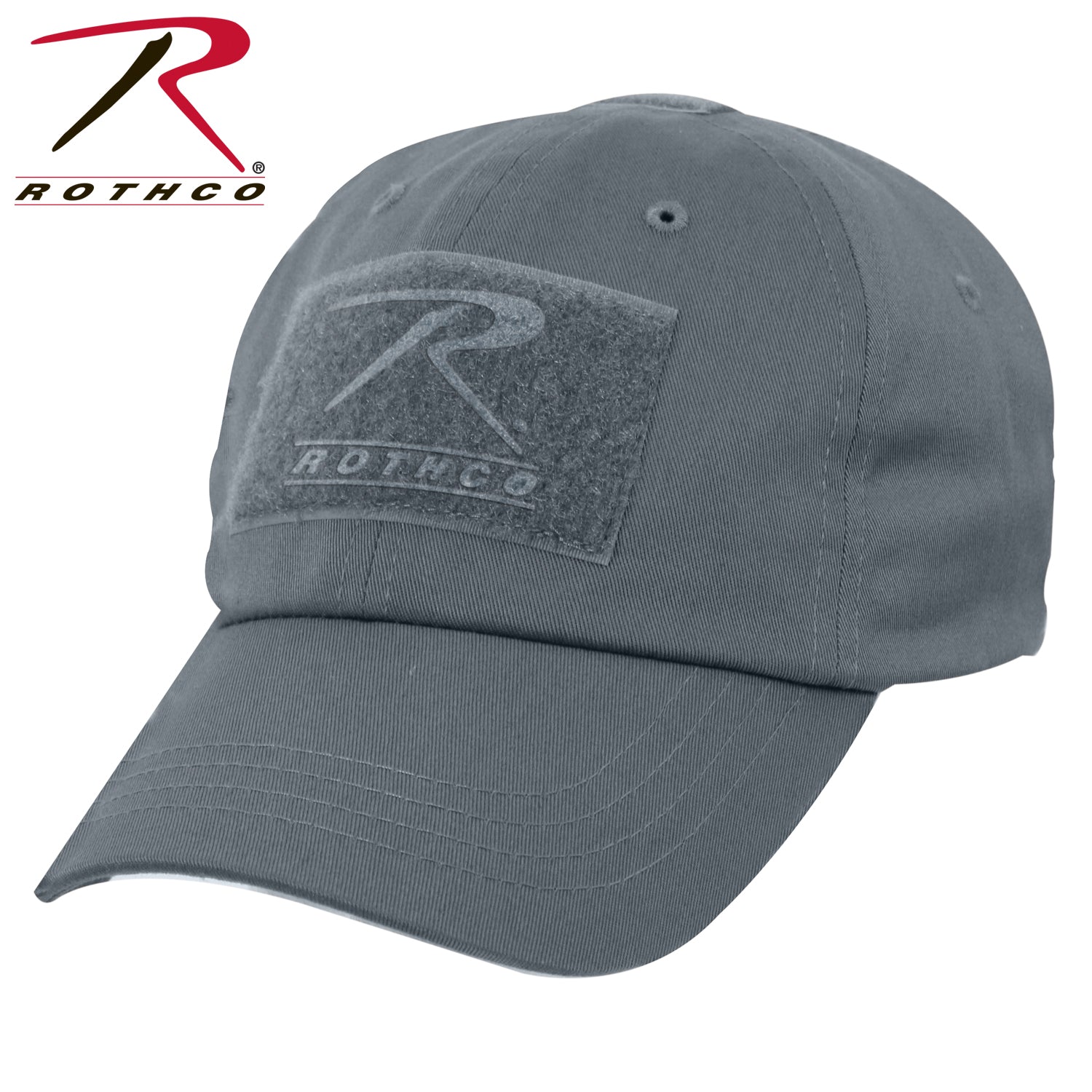 Rothco Tactical Operator Cap Gunmetal Grey - Durable Military-Style Field Hat with Patches and Ventilation