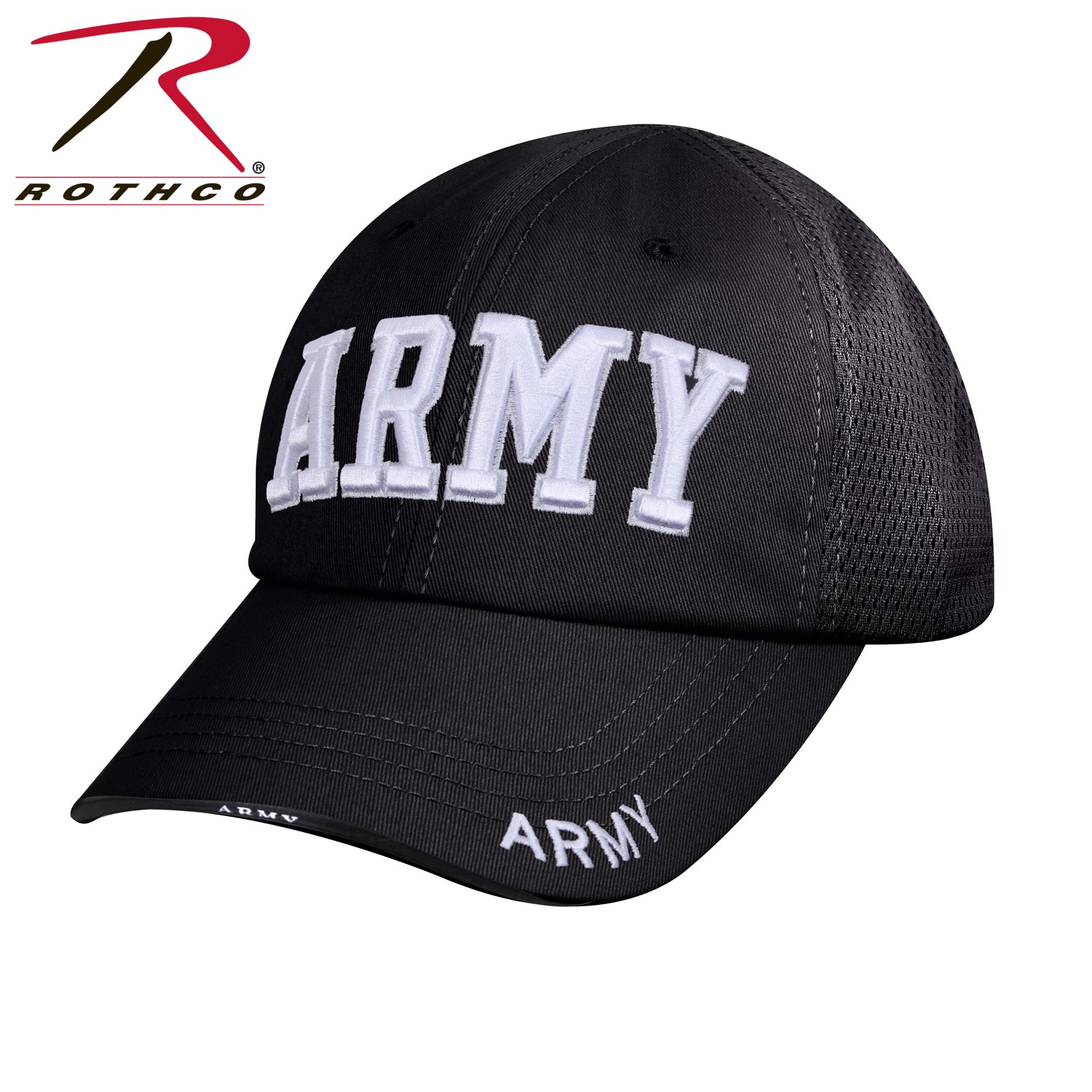 Rothco Mesh Back Army Tactical Cap with Embroidered Army Lettering - Part Number 9589