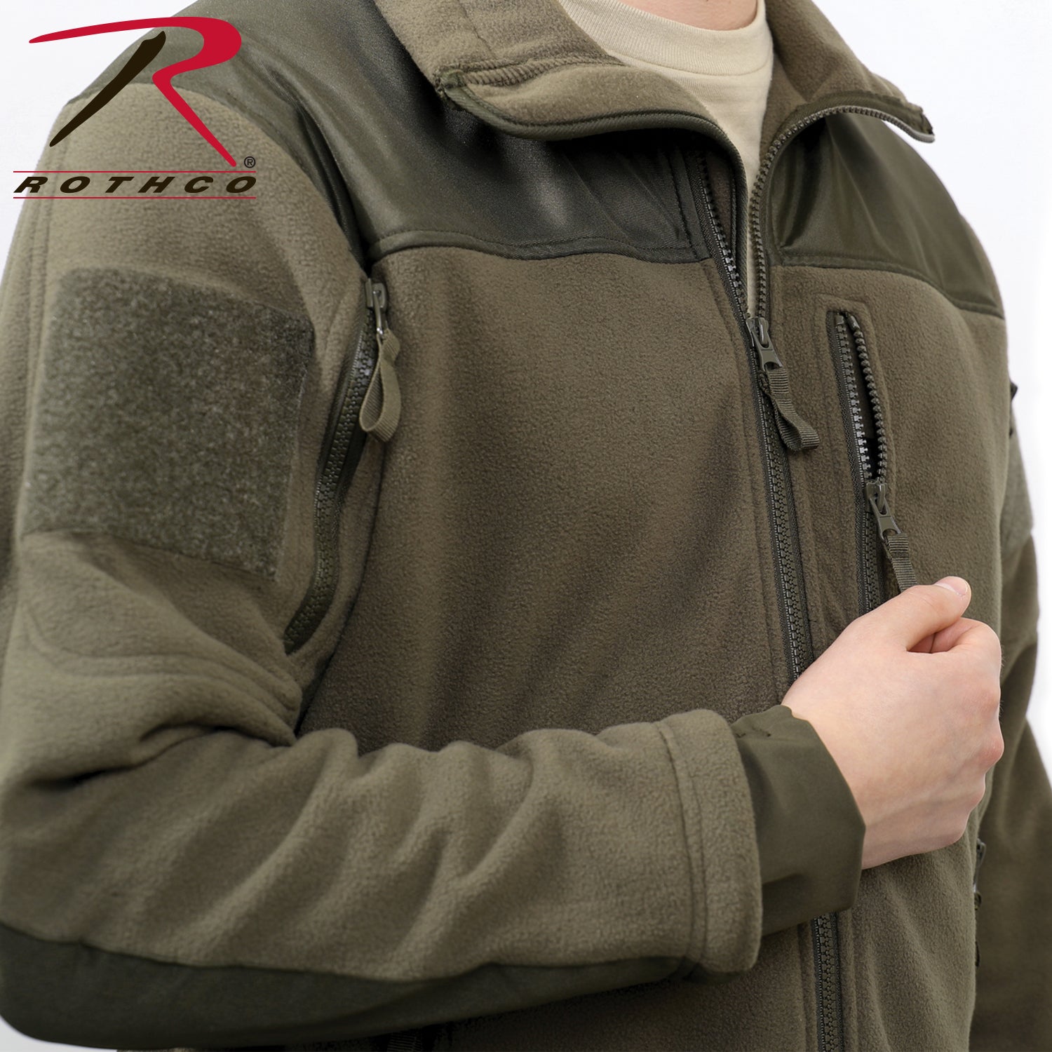 Rothco Spec Ops Tactical Fleece Jacket Olive Drab Size M