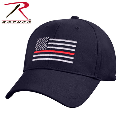 Rothco Thin Red Line Flag Low Profile Cap Navy Blue - Support Firefighters and First Responders
