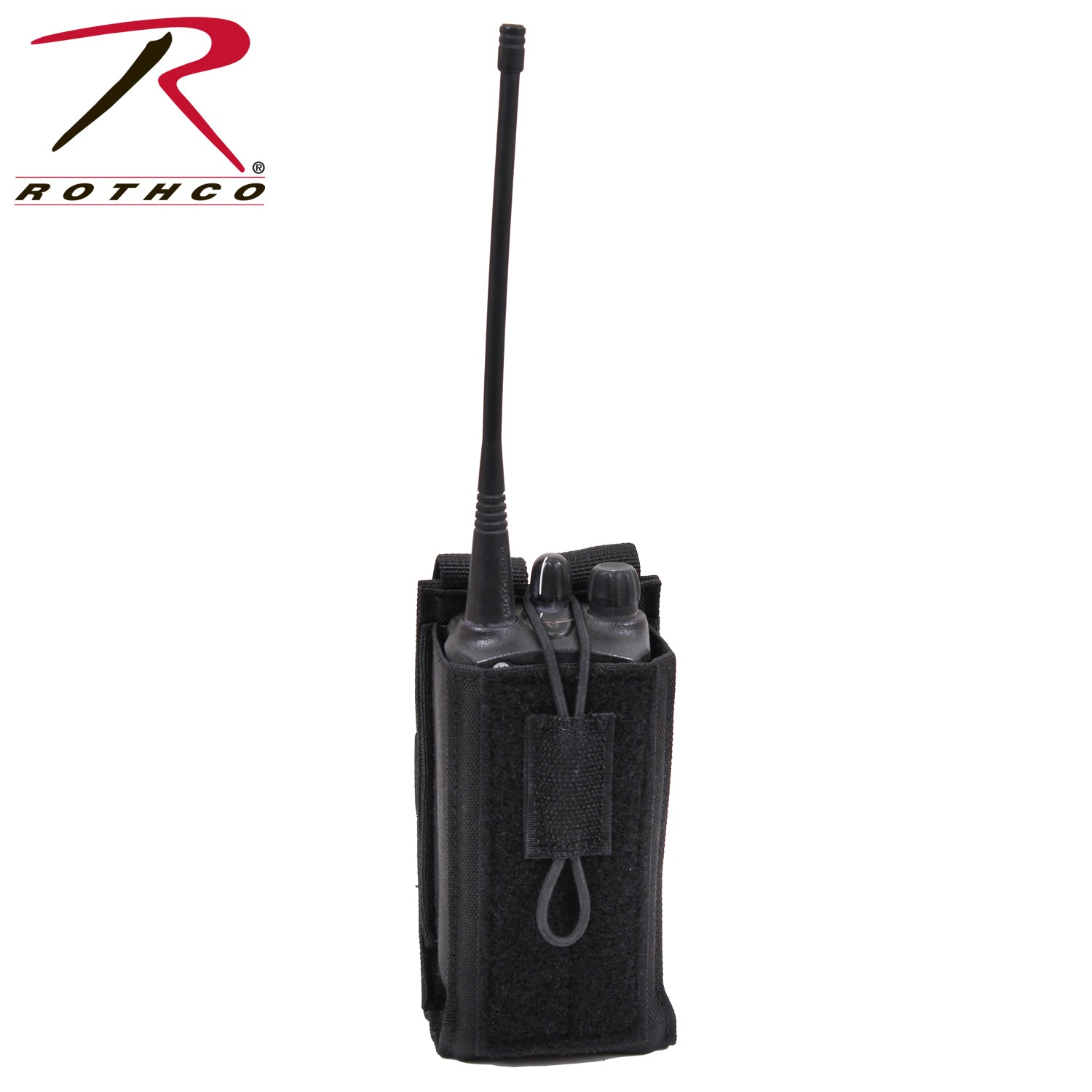 Rothco MOLLE Universal Radio Pouch Black - Versatile Tactical Radio Case