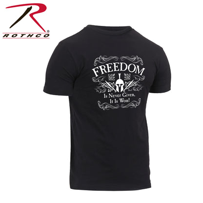 Rothco Athletic Fit Freedom T-Shirt Size Large – Comfortable Cotton-Poly Blend with Patriotic Graphic