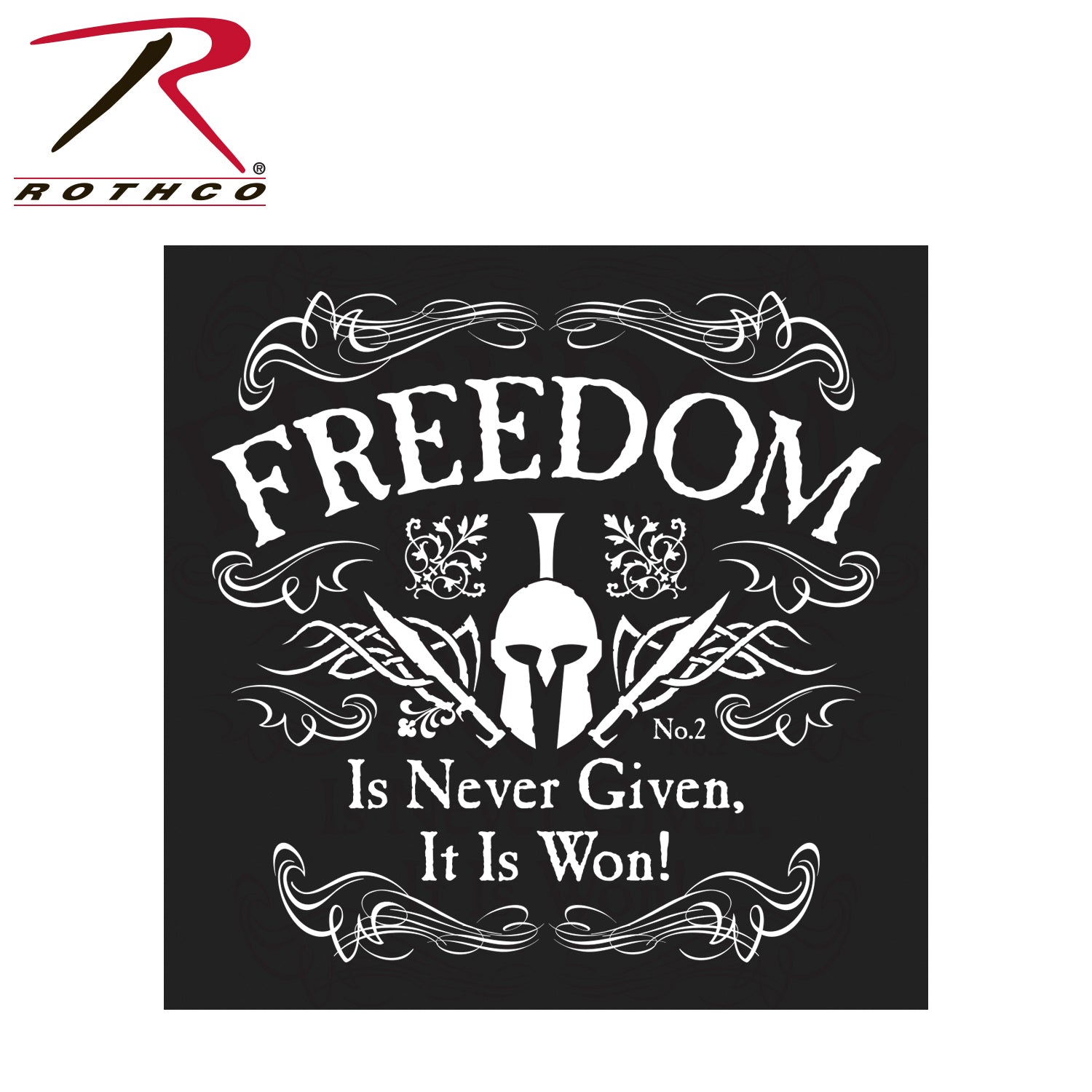 Rothco Athletic Fit Freedom T-Shirt Size Large – Comfortable Cotton-Poly Blend with Patriotic Graphic