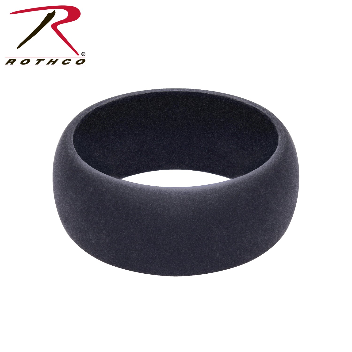 Rothco Silicone Ring Black – Size 13, Non-Conductive Tactical Wedding Band