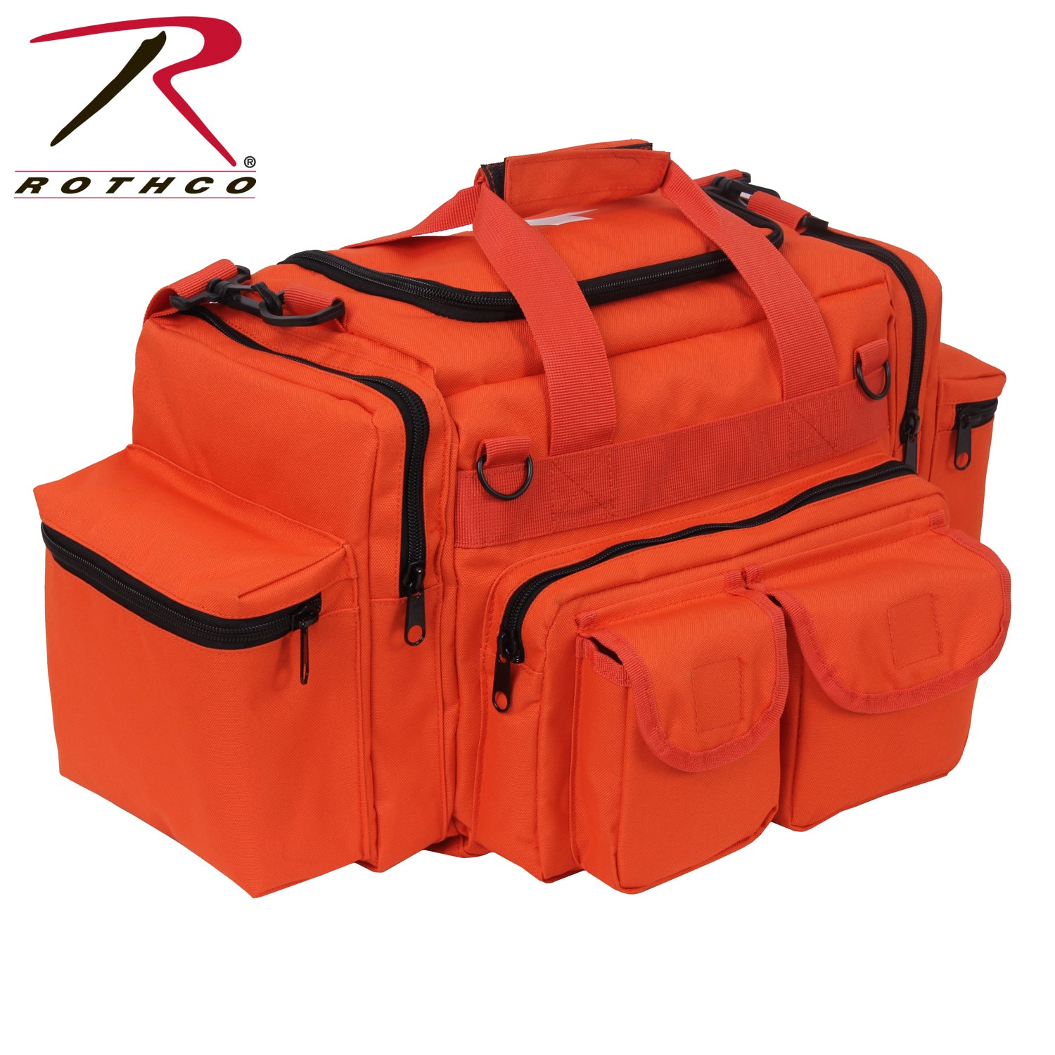 Rothco EMT Bag Orange - Durable First Responder Organizer with Multiple Pockets and Removable Insert