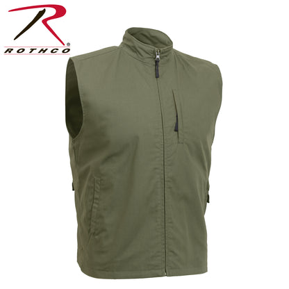 Rothco Undercover Travel Vest Olive Drab Size M - Discreet Storage & Comfortable Fit