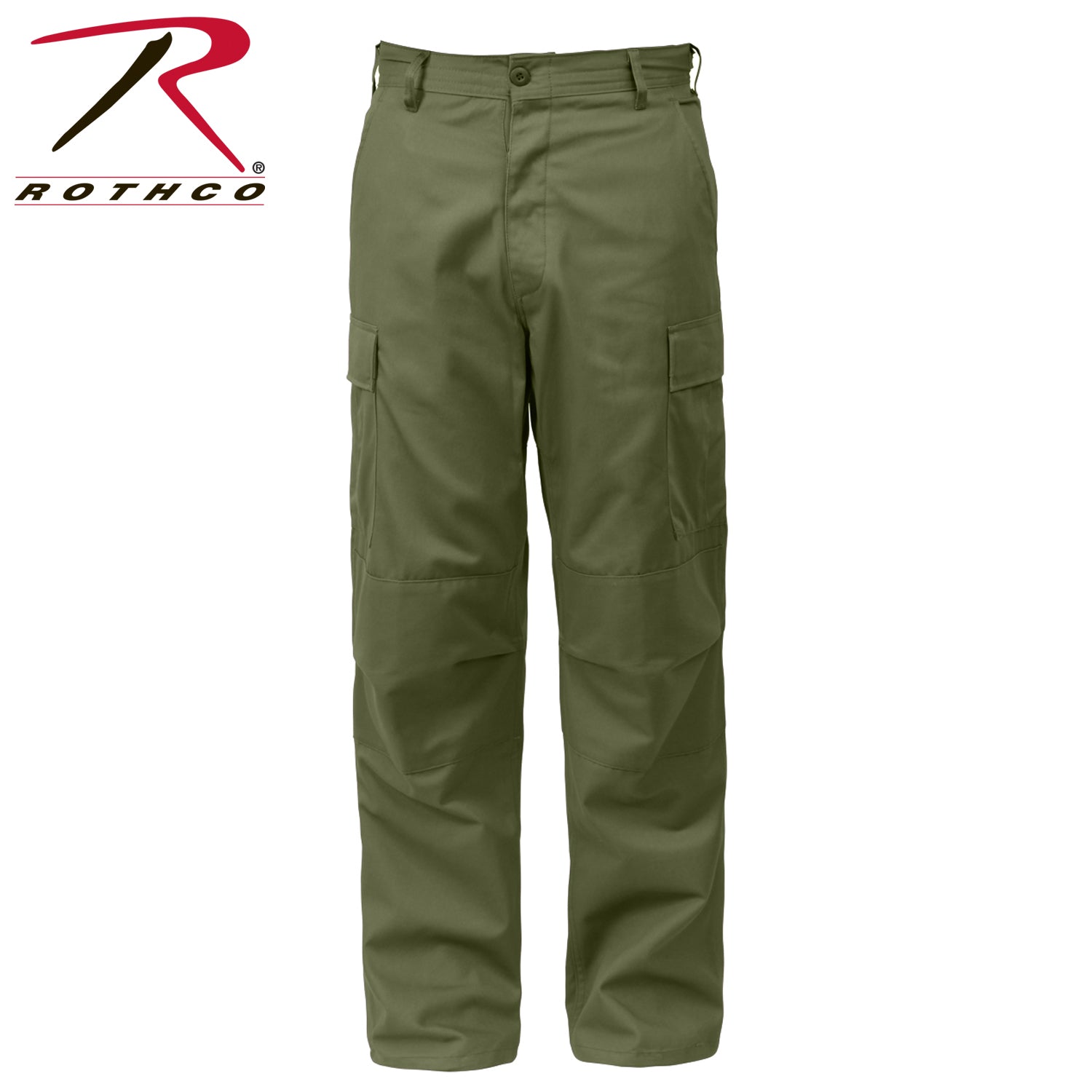 Rothco Relaxed Fit Zipper Fly BDU Pants Olive Drab Size Small