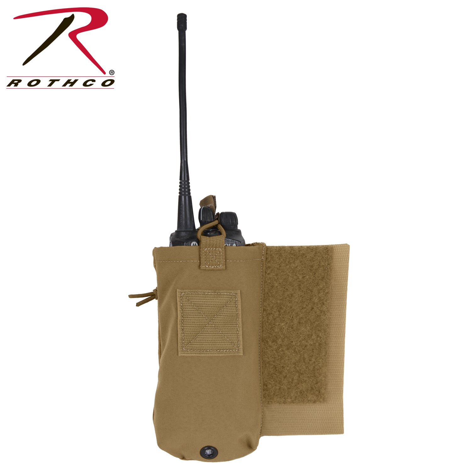 Rothco LACV Lightweight Armor Carrier Vest Side Radio Pouch Set - Coyote Brown (Part 5734)